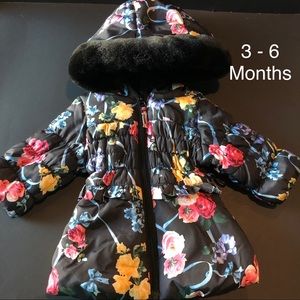 Floral Jacket with Hood